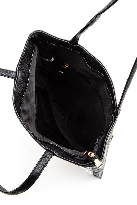 Crystal Embellished Cool Girl Tote Bag