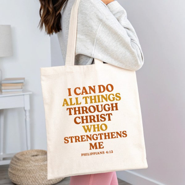 I Can Do All Things Canvas Tote Bag