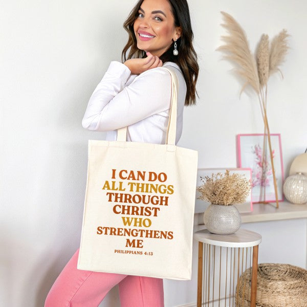 I Can Do All Things Canvas Tote Bag