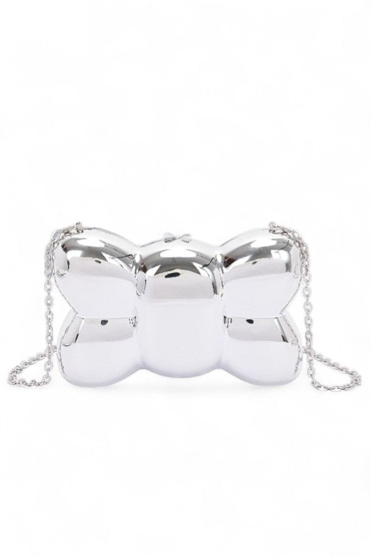 Iconic Bow Acrylic Box Clutch Bag