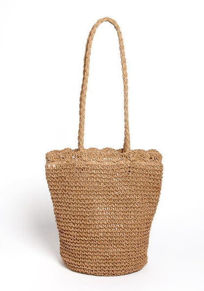 Chic Straw Beach Bag | Stylish Summer Tote for Women