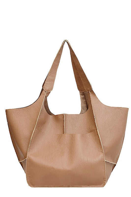 Large Tote Shoulder Bag – Luxe Layered Looks