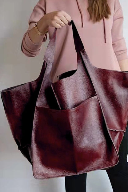 Large Tote Shoulder Bag – Luxe Layered Looks