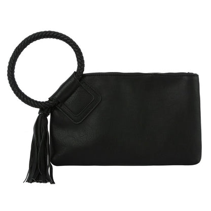 Fashion Cuff Tassel Wristlet Clutch