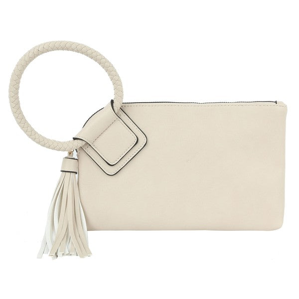 Fashion Cuff Tassel Wristlet Clutch