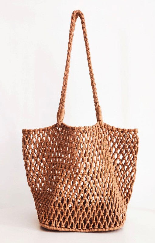 Braided Net Tote Bag