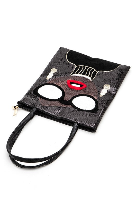 Classy Girl Sequins Oversize Tote Bag