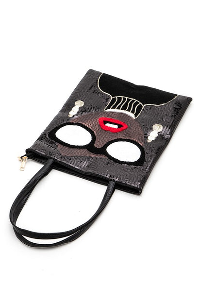Classy Girl Sequins Oversize Tote Bag