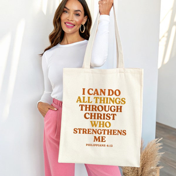 I Can Do All Things Canvas Tote Bag