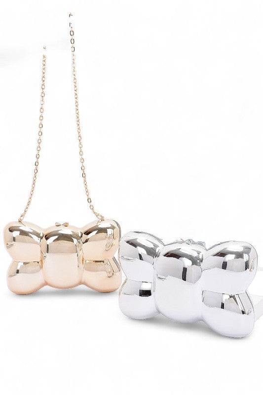 Iconic Bow Acrylic Box Clutch Bag