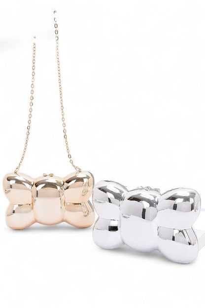 Iconic Bow Acrylic Box Clutch Bag