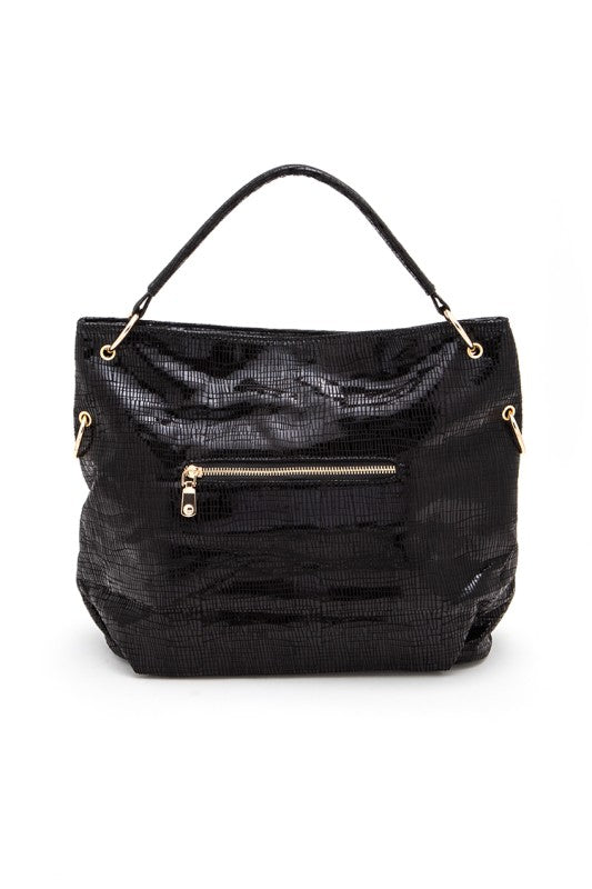 Rhinestone Top Handle Tote Bag