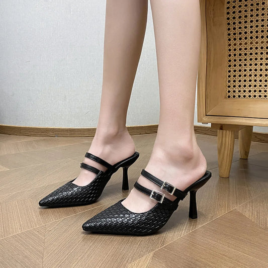 Point Toe Stiletto Sandals 