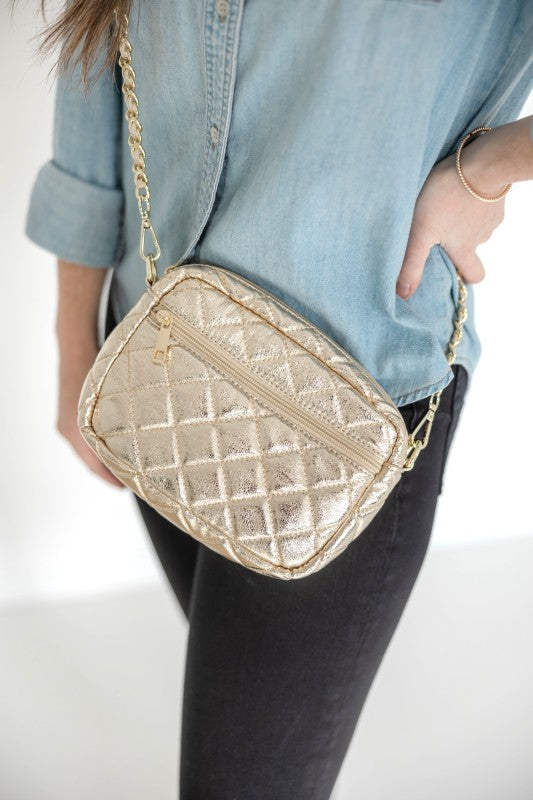 SueEllen Quilted Small Crossbody Bag